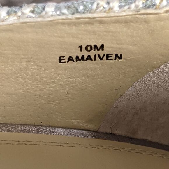 Enzo Angiolini Maiven Peep-Toe Pumps, Silver/Gold - Picture 10 of 12